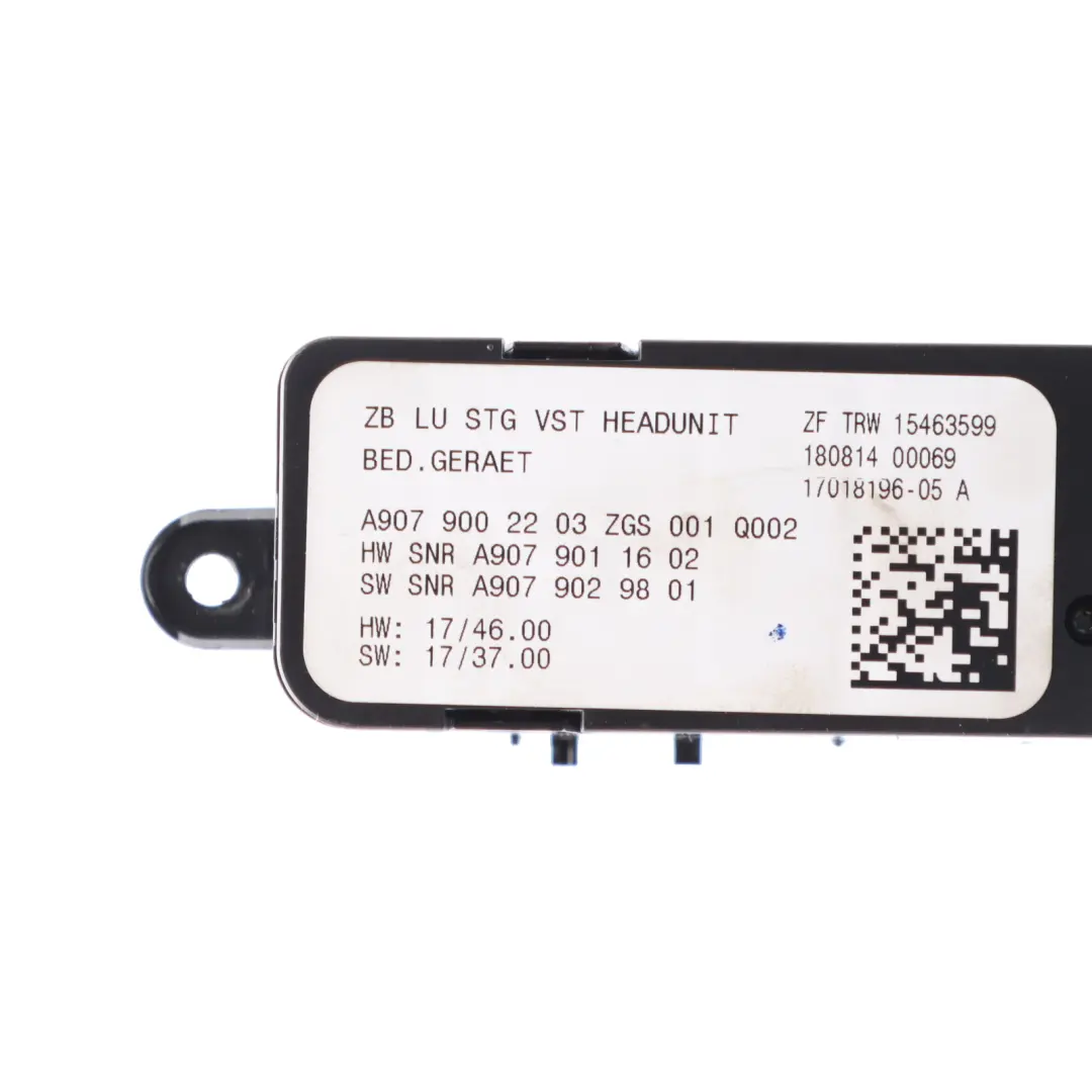 W907 W910 Control Panel Dashboard Radio Switch Unit to Mercedes with Part number A9079002203 Mercedes W907 W910 Control Panel Dashboard Radio Switch Unit - SKU A9079002203 - Part number A9079002203