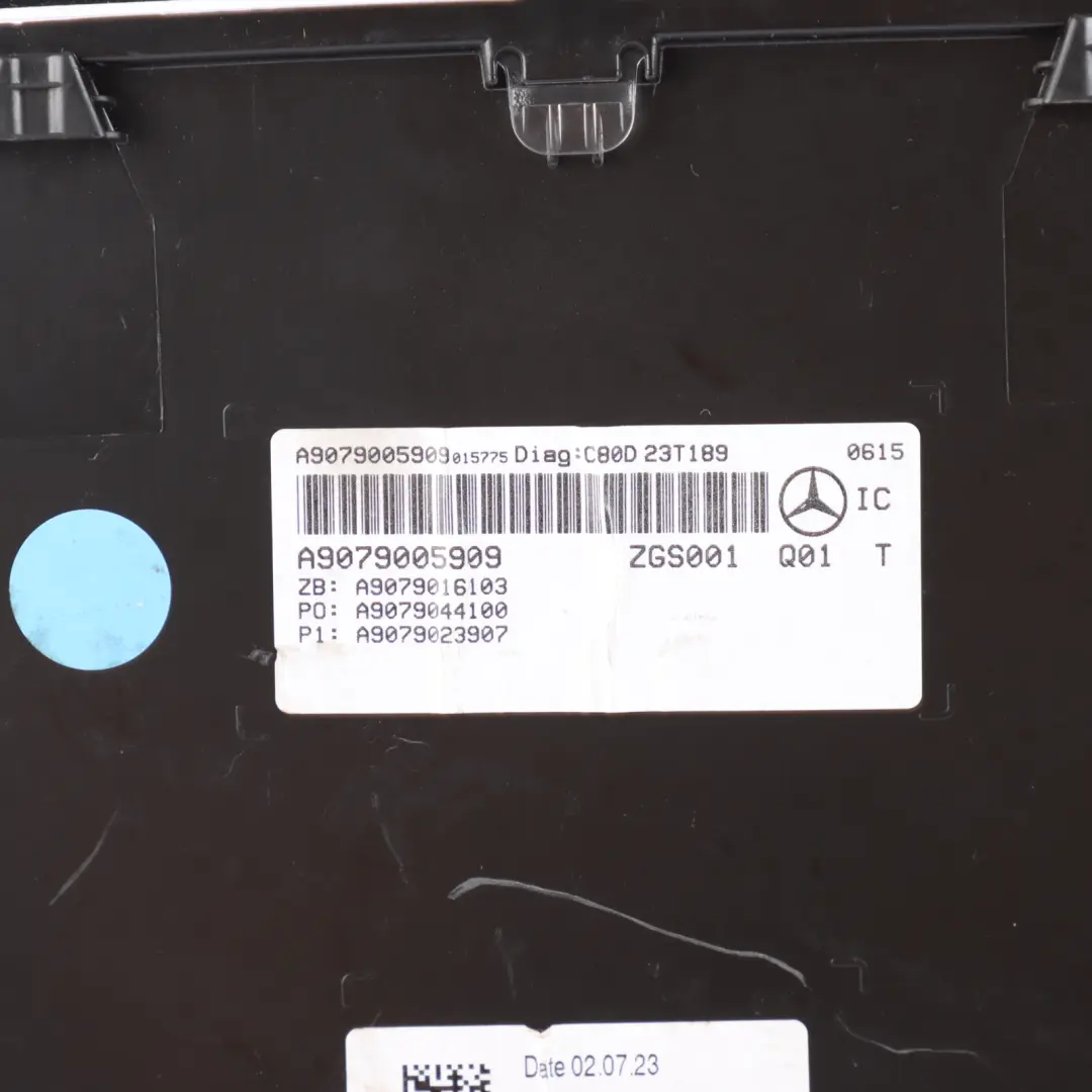 Mercedes Sprinter W907 Instrument Cluster Diesel Speedo MPH Manual - SKU A9079005909 - Part number A9079005909