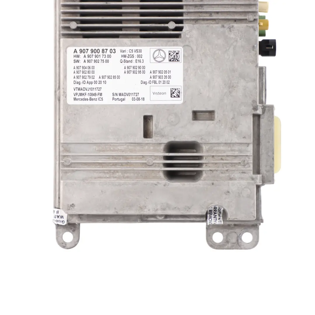 W907 W910 CD Player Audio Stereo Radio Head Unit to Mercedes with Part number A9079008703 Mercedes W907 W910 CD Player Audio Stereo Radio Head Unit - SKU A9079008703 - Part number A9079008703