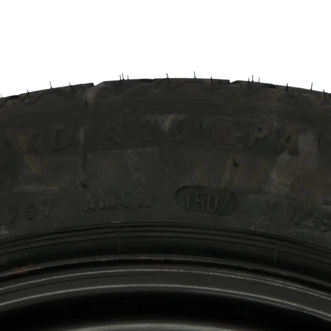 Rueda De Recambio Compacta Acero R17 Continental 125/80 para Alfa Romeo Giulietta con número de pieza ALFA-ROMEO-SPARE-WHEEL Alfa Romeo Giulietta Rueda De Recambio Compacta Acero R17 Continental 125/80 - SKU ALFA-ROMEO-SPARE-WHEEL - Número de pieza ALFA-ROMEO-SPARE-WHEEL