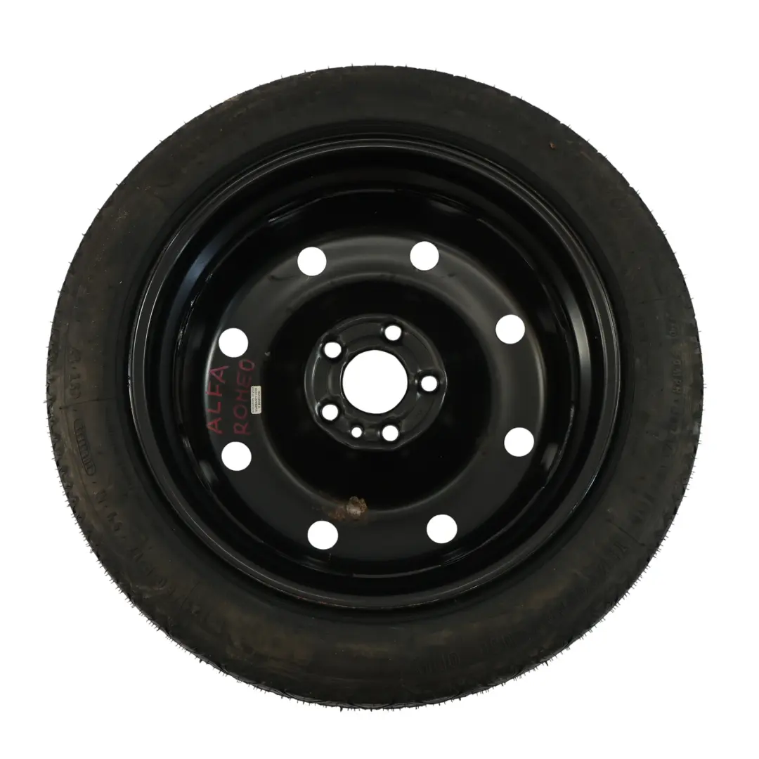 Roue De Secours Compacte R17 Continental 125/80 pour Alfa Romeo Giulietta à propos du numéro de pièce ALFA-ROMEO-SPARE-WHEEL Alfa Romeo Giulietta Roue De Secours Compacte R17 Continental 125/80 - SKU ALFA-ROMEO-SPARE-WHEEL - Numéro de pièce ALFA-ROMEO-SPARE-WHEEL