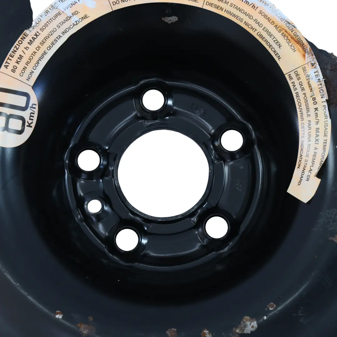 Alfa Romeo Giulietta Spare Wheel Compact Steel Wheel R17 Continental 125/80 - SKU ALFA-ROMEO-SPARE-WHEEL - Part number ALFA-ROMEO-SPARE-WHEEL