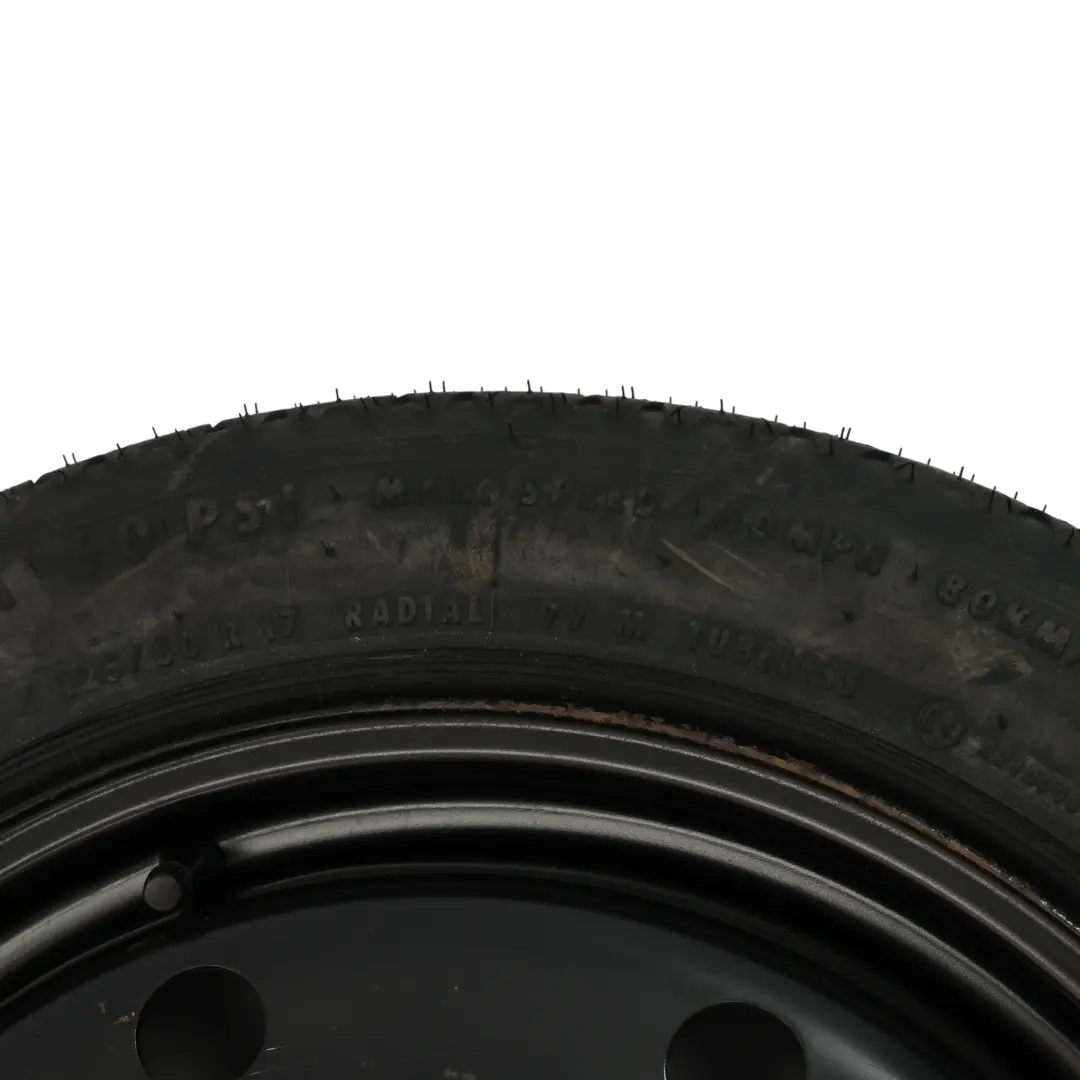 Alfa Romeo Giulietta Spare Wheel Compact Steel Wheel R17 Continental 125/80 - SKU ALFA-ROMEO-SPARE-WHEEL - Part number ALFA-ROMEO-SPARE-WHEEL