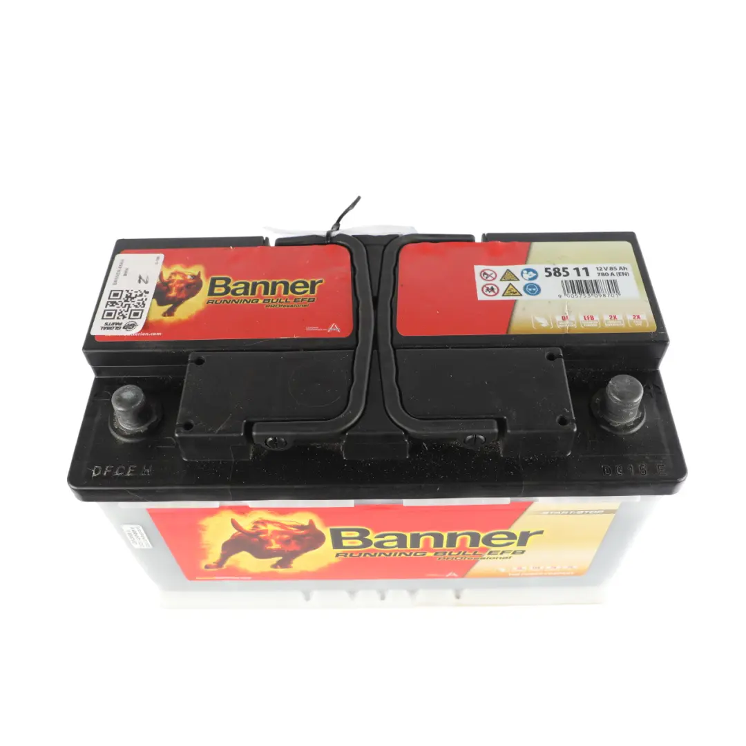 Running Bull Pro Car Battery Start Stop 58511 EFB 85Ah 780A to with Part number BANNER-85AH Running Bull Pro Car Battery Start Stop 58511 EFB 85Ah 780A - SKU BANNER - Part number BANNER-85AH