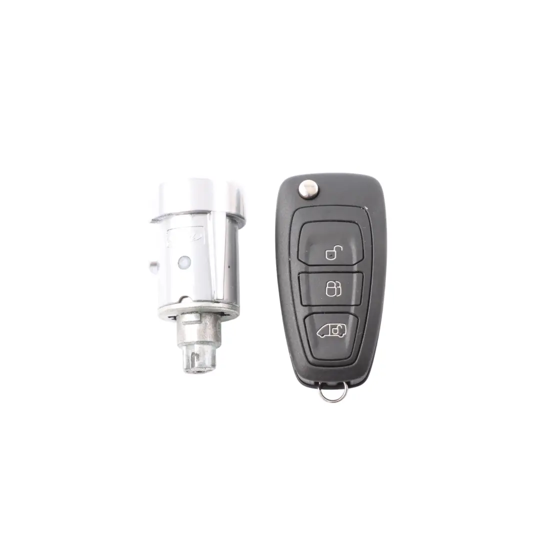 Ford Transit Custom Ignition Cylinder Lock Barrel Key Fob Remote Set BK2A3677AD - SKU BK2A3677AD-1 - Part number BK2A3677AD-1
