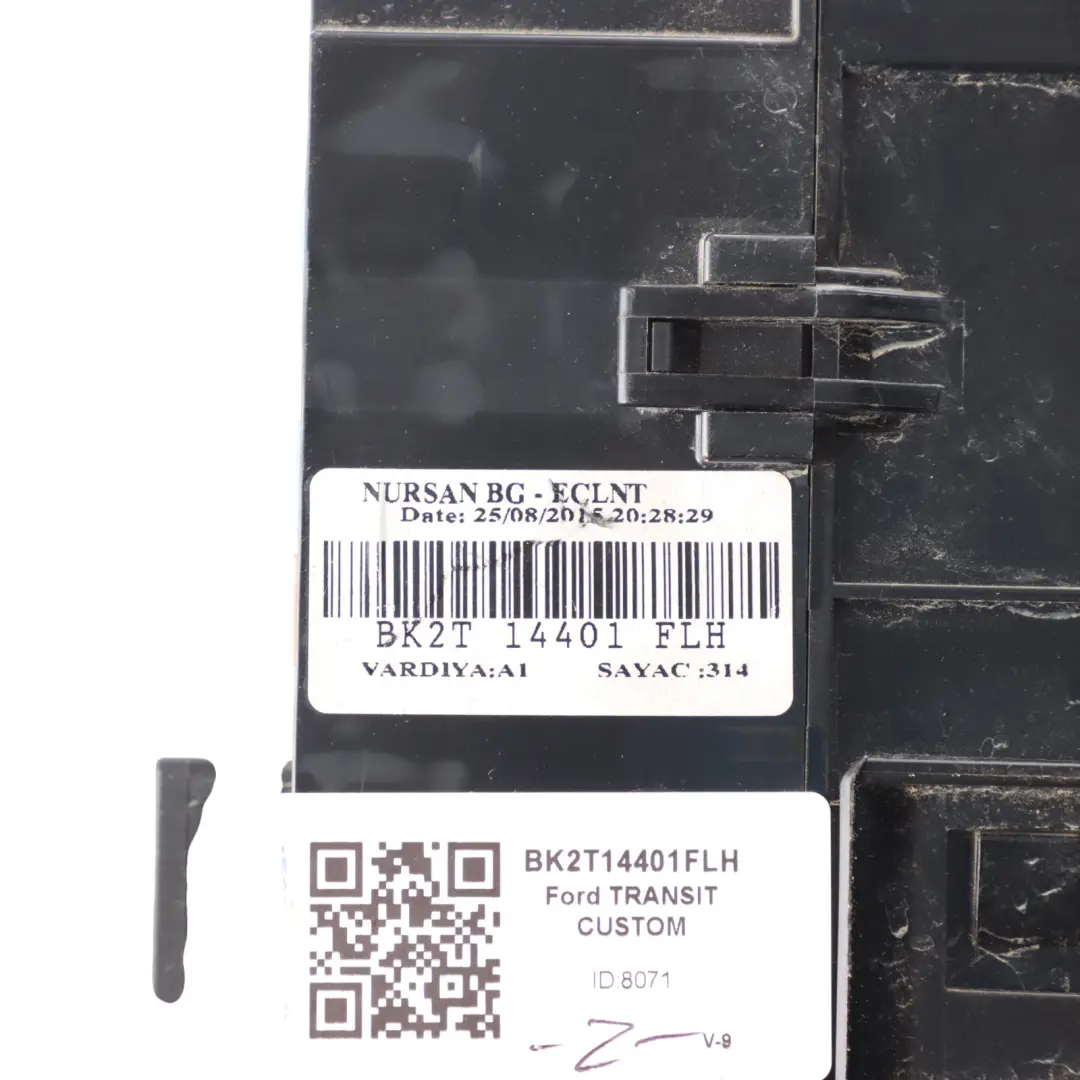 Fuse Box Power Distribution to Ford Transit Custom 2.0 Ecoblue Diesel with Part number BK2T14401FLH Ford Transit Custom 2.0 Ecoblue Diesel Fuse Box Power Distribution - SKU BK2T14401FLH - Part number BK2T14401FLH