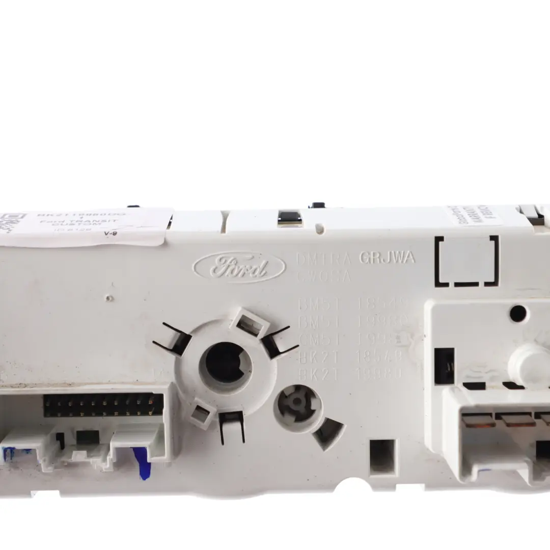 TTF Heater Climate Control Panel Air Con Switch BK2T19980DG to Ford Transit Custom with Part number BK2T19980DG-1 Ford Transit Custom TTF Heater Climate Control Panel Air Con Switch BK2T19980DG - SKU BK2T19980DG-1 - Part number BK2T19980DG-1