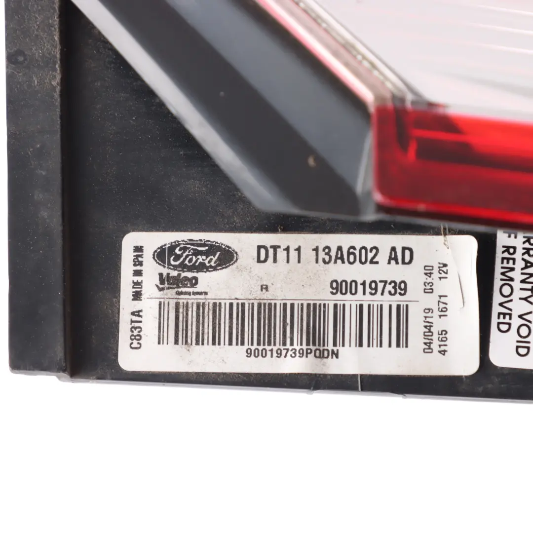 Tail Light Rear Right O/S Lamp Side Panel to Ford Transit Connect with Part number DT1113A602AD Ford Transit Connect Tail Light Rear Right O/S Lamp Side Panel - SKU DT1113A602AD - Part number DT1113A602AD