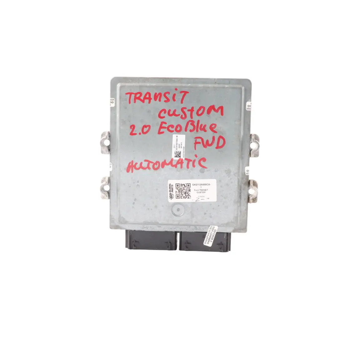 Ford Transit Custom 2.0 EcoBlue 170HP FWD Engine ECU GK21-12A650-CA Automatic - SKU GK2112A650CA-1 - Part number GK2112A650CA-1
