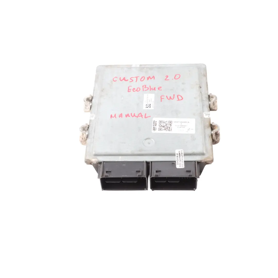 Ford Transit Custom 2.0 EcoBlue 130HP FWD Engine ECU GK21-12A650-CA Manual - SKU GK2112A650CA-2 - Part number GK2112A650CA