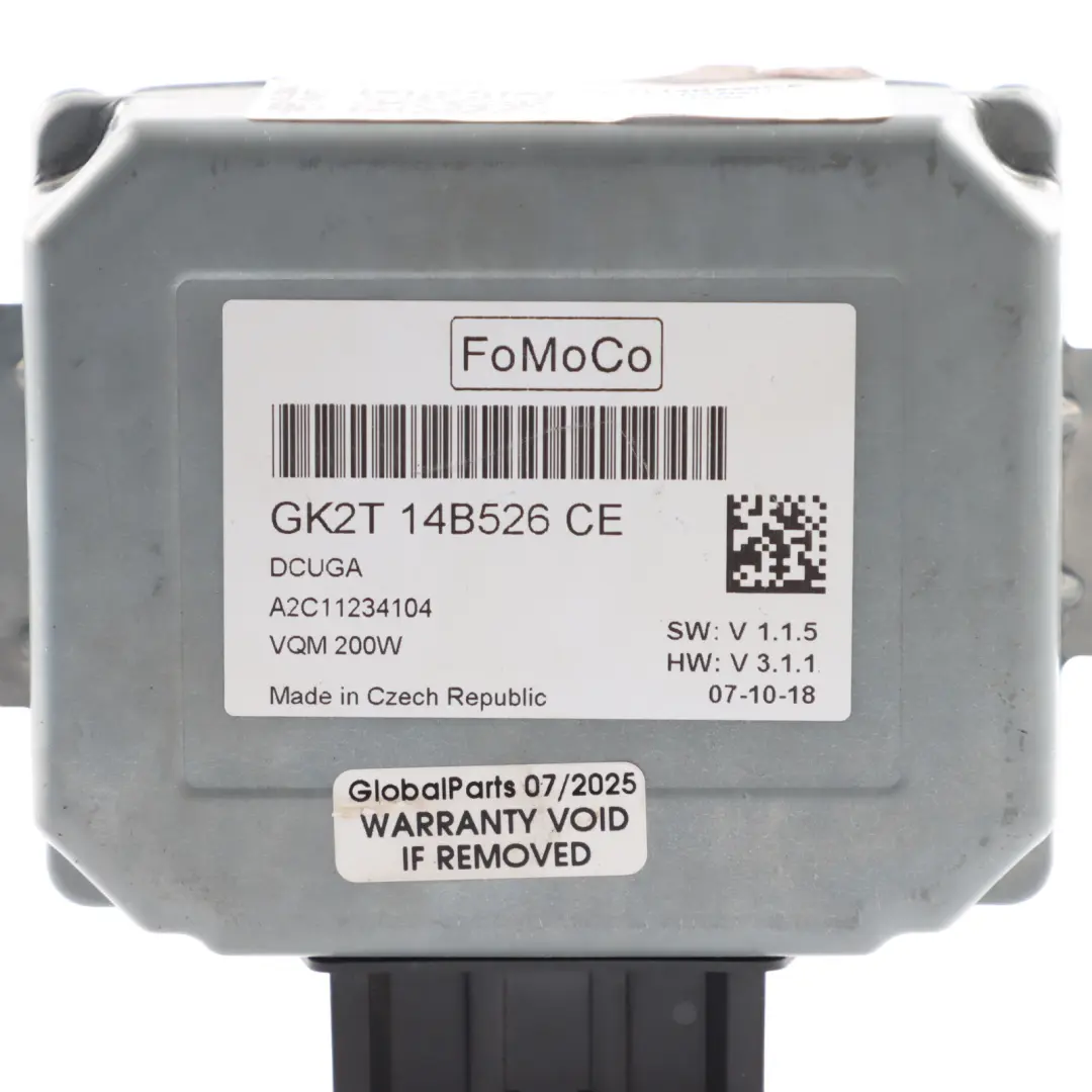 Ford Transit Custom Power Stabilisation Voltage Control Module Unit - SKU GK2T14B526CE - Part number GK2T14B526CE