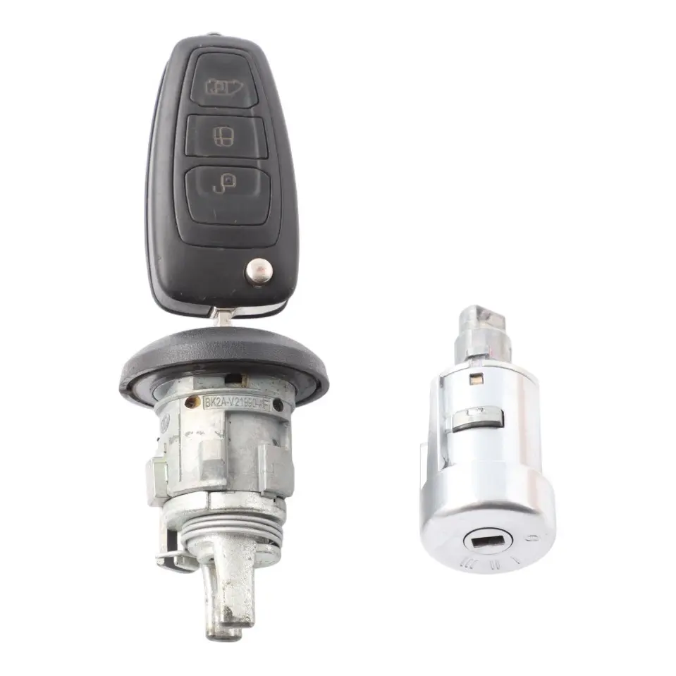 Ford Transit Custom Mk1 Remote Key Fob Ignition Lock Barrel Set JK21V22050PC