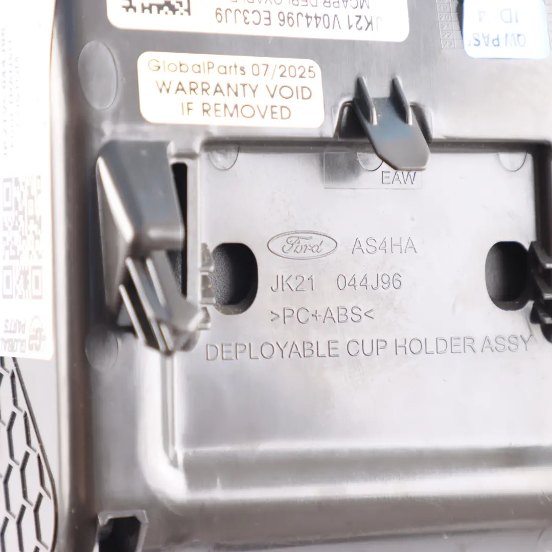 Mk8 Dash Flip Down Cup Holder Assembly to Ford Transit with Part number JK21VC044J96 Ford Transit Mk8 Dash Flip Down Cup Holder Assembly - SKU JK21V044J96EC - Part number JK21VC044J96