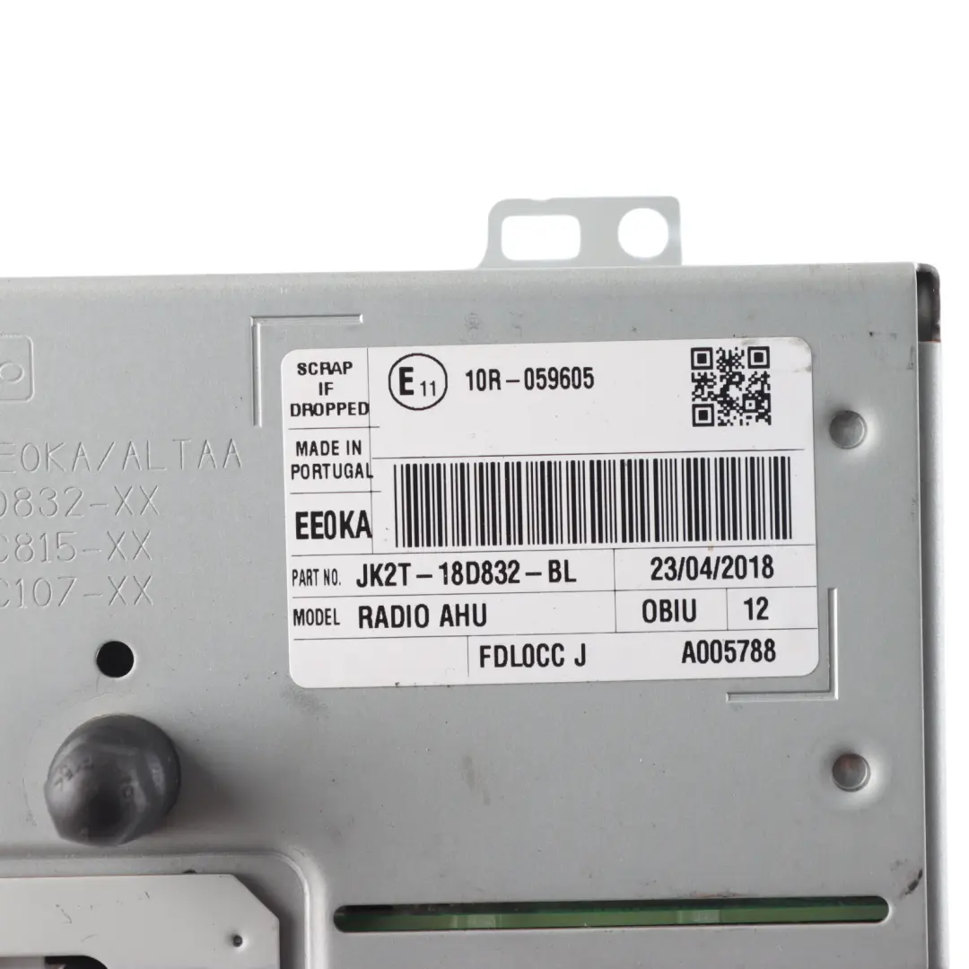 Radio Stereo CD Player Head Unit to Ford Transit Custom with Part number JK2T18D832BL Ford Transit Custom Radio Stereo CD Player Head Unit - SKU JK2T18D832BL - Part number JK2T18D832BL