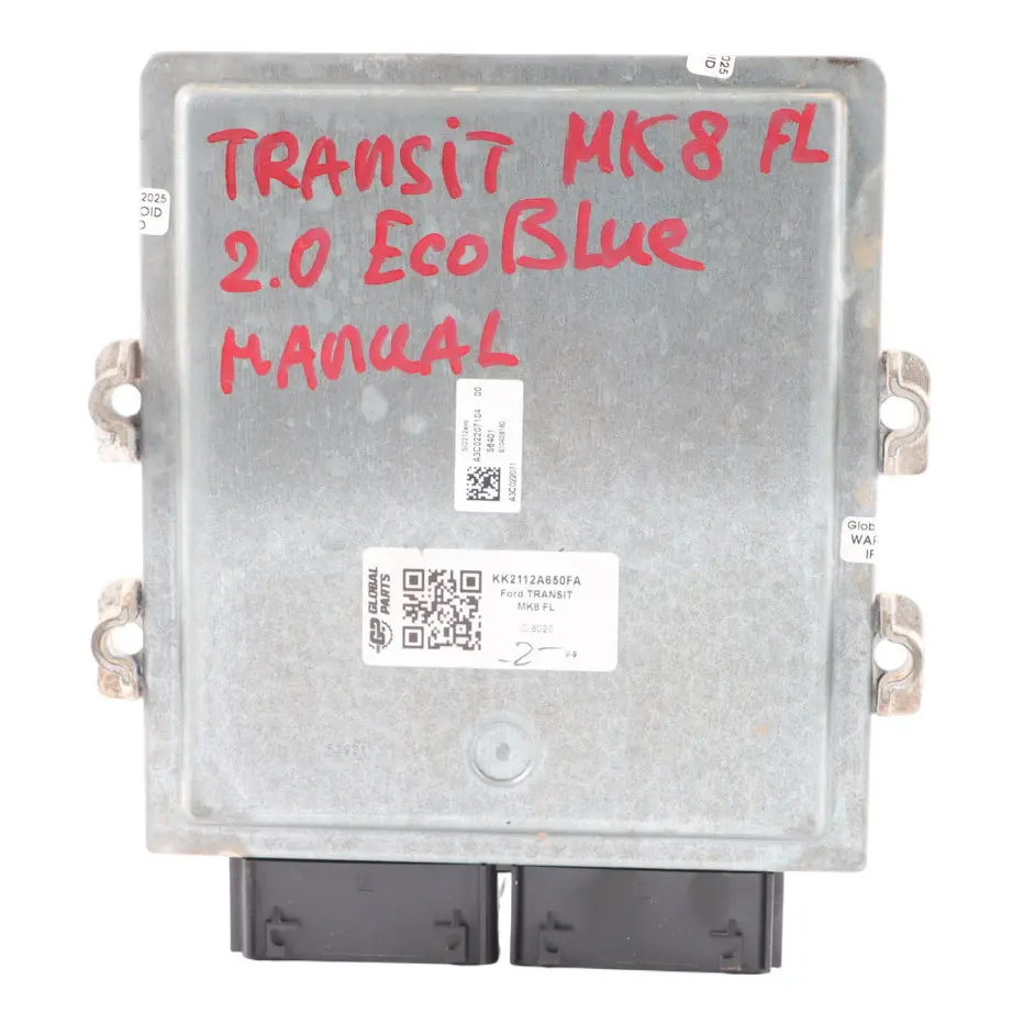 Ford Transit Mk8 2.0 EcoBlue 130HP Engine Control Unit ECU KK21-12A650-FA Manual - SKU KK2112A650FA - Part number KK2112A650FA