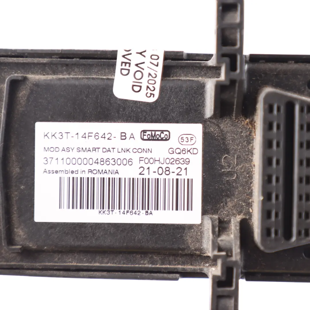 Mk8 Smart Data Link Obd Port Module to Ford Transit with Part number KK3T14F642BA Ford Transit Mk8 Smart Data Link Obd Port Module - SKU KK3T14F642BA - Part number KK3T14F642BA