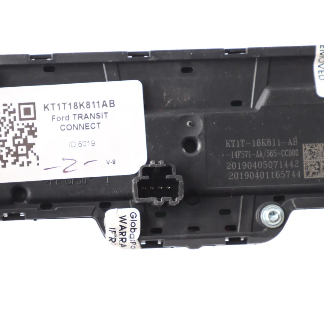 Ford Transit Connect Mk2 Multimedia Radio Control Switch Panel - SKU KT1T18K811AB - Numero di parte KT1T18K811AB