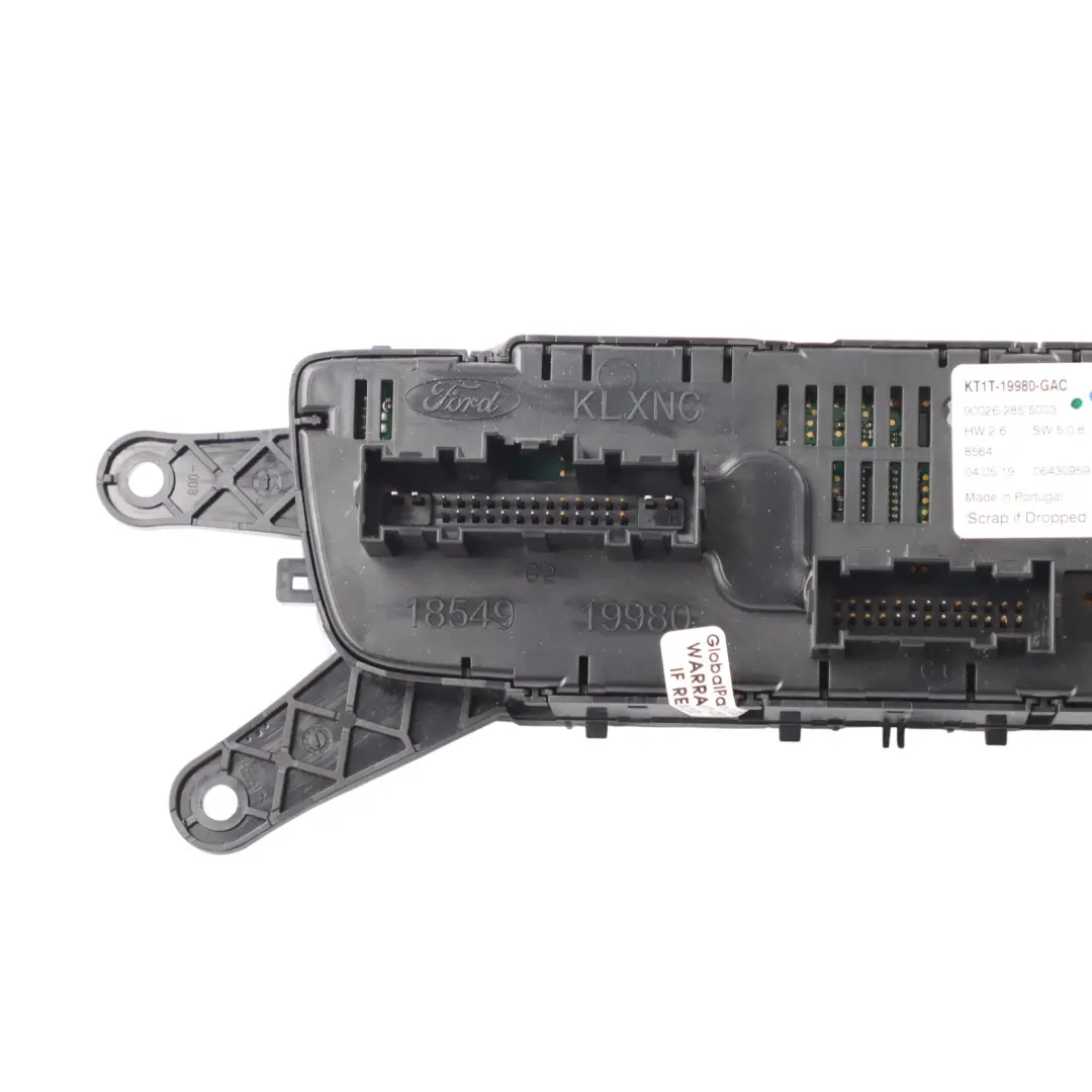 Mk2 Heater Air Conditioning Control Panel KT1T-19980-GAC to Ford Transit Connect with Part number KT1T19980GAC Ford Transit Connect Mk2 Heater Air Conditioning Control Panel KT1T-19980-GAC - SKU KT1T19980GAC - Part number KT1T19980GAC