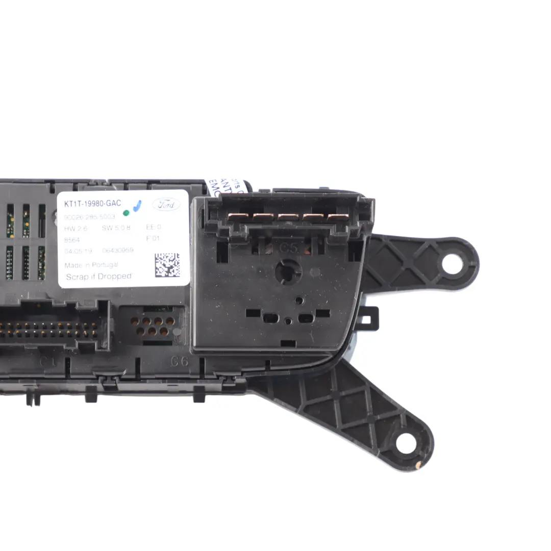 Mk2 Heater Air Conditioning Control Panel KT1T-19980-GAC to Ford Transit Connect with Part number KT1T19980GAC Ford Transit Connect Mk2 Heater Air Conditioning Control Panel KT1T-19980-GAC - SKU KT1T19980GAC - Part number KT1T19980GAC