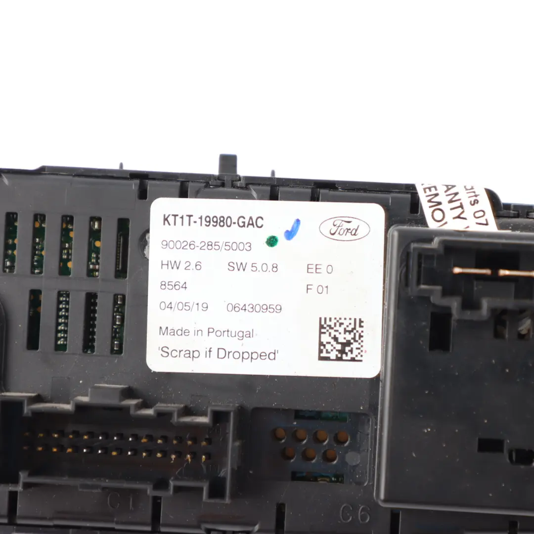 Mk2 Heater Air Conditioning Control Panel KT1T-19980-GAC to Ford Transit Connect with Part number KT1T19980GAC Ford Transit Connect Mk2 Heater Air Conditioning Control Panel KT1T-19980-GAC - SKU KT1T19980GAC - Part number KT1T19980GAC