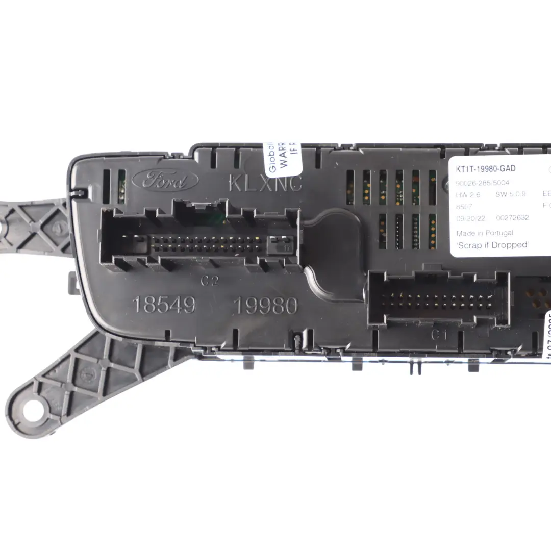 Mk2 Heater Air Conditioning Control Panel KT1T-19980-GAD to Ford Transit Connect with Part number KT1T19980GAD Ford Transit Connect Mk2 Heater Air Conditioning Control Panel KT1T-19980-GAD - SKU KT1T19980GAD - Part number KT1T19980GAD