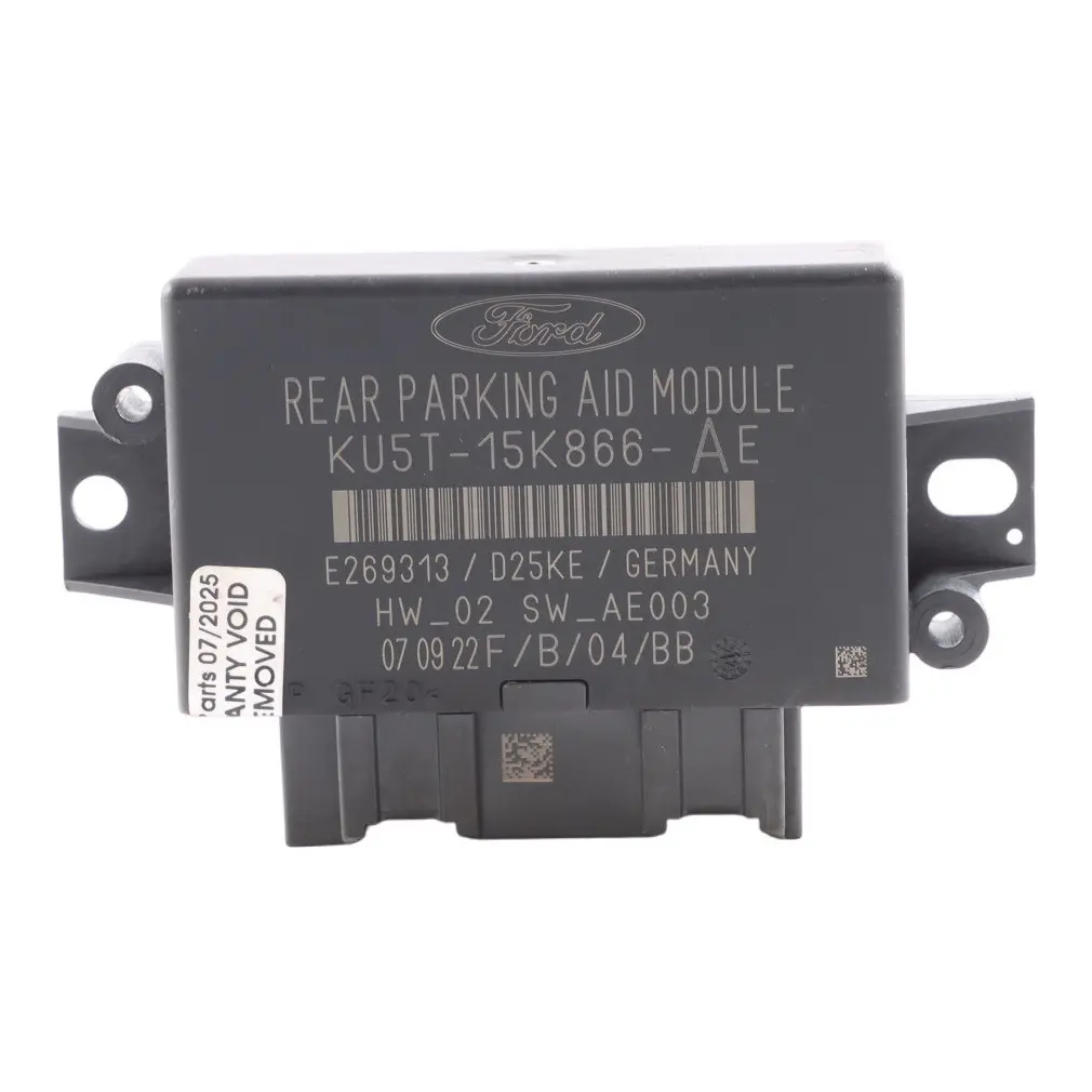 Mk2 PDC Module Parking Assist Control Unit KU5T-15K866-AE to Ford Transit Connect with Part number KU5T15K866AE Ford Transit Connect Mk2 PDC Module Parking Assist Control Unit KU5T-15K866-AE - SKU KU5T15K866AE - Part number KU5T15K866AE