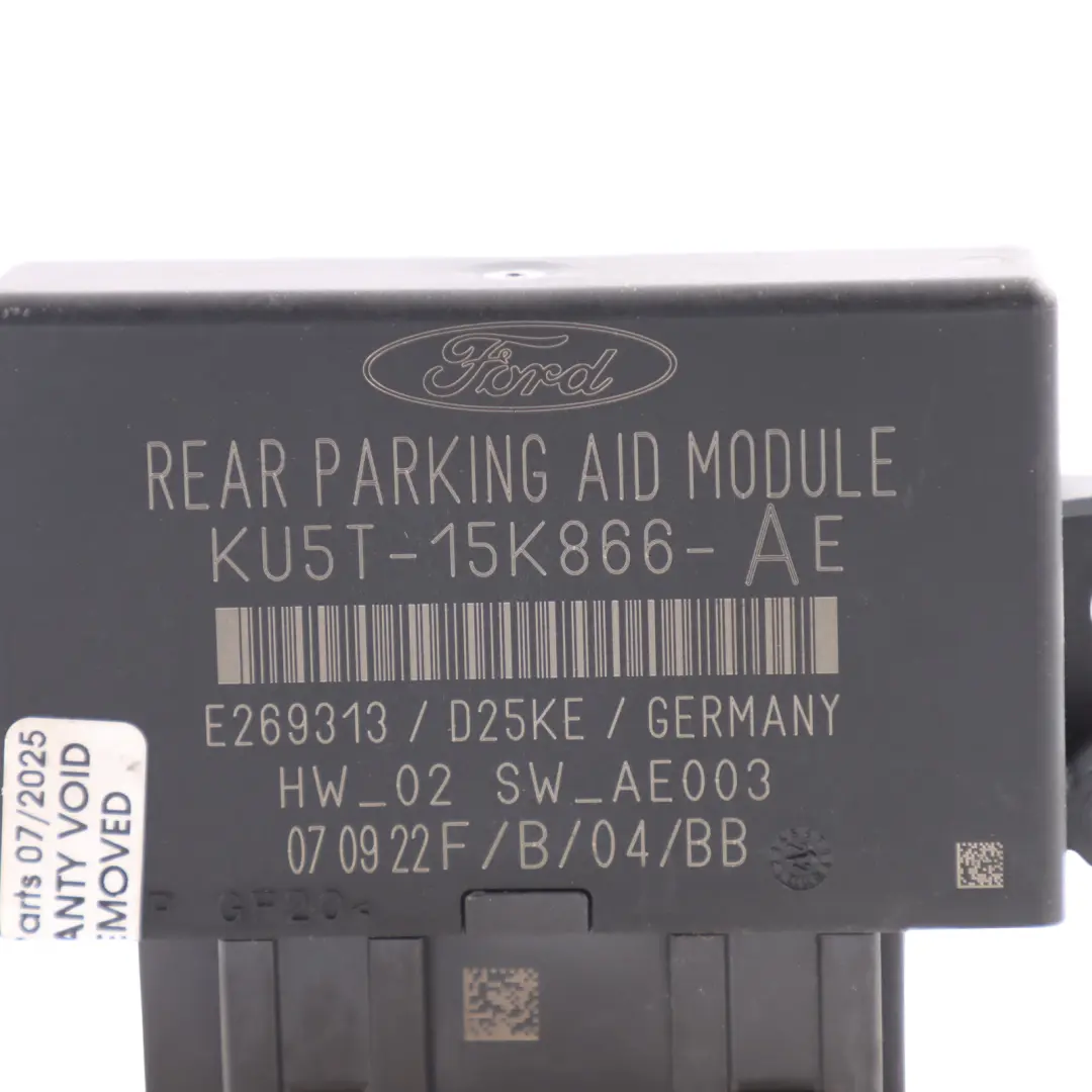 Mk2 PDC Module Parking Assist Control Unit KU5T-15K866-AE to Ford Transit Connect with Part number KU5T15K866AE Ford Transit Connect Mk2 PDC Module Parking Assist Control Unit KU5T-15K866-AE - SKU KU5T15K866AE - Part number KU5T15K866AE