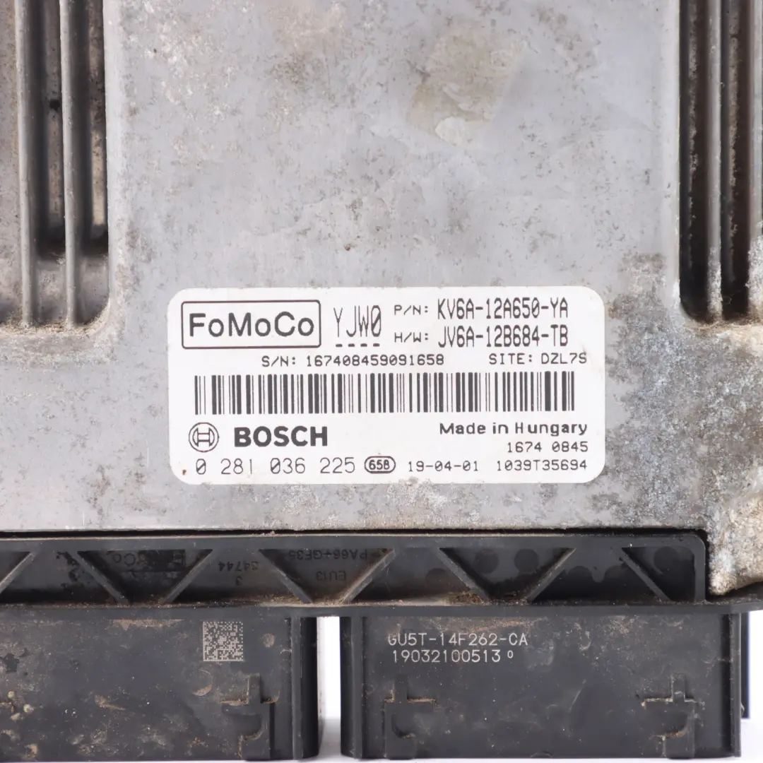 Ford Transit Connect 1.5 TDCI 120HP Engine Unit ECU KV6A-12A650-YA Manual - SKU KV6A12A650YA-2 - Part number KV6A12A650YA-2