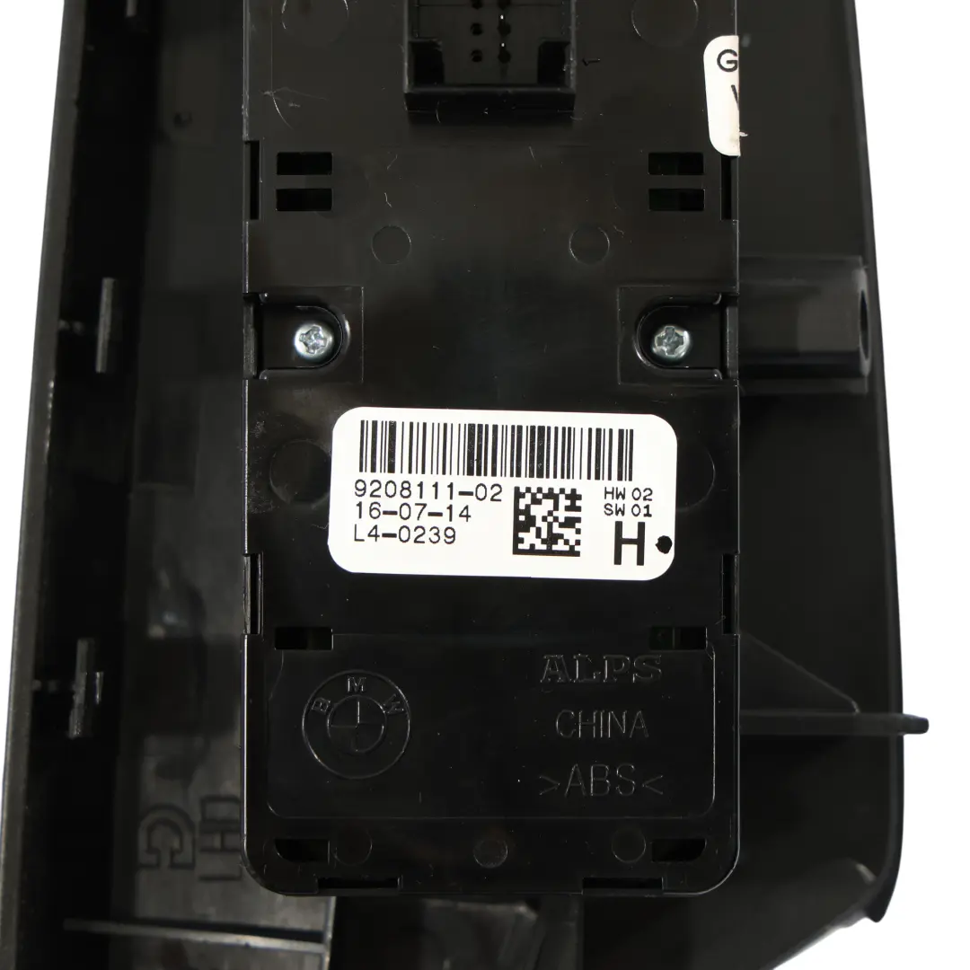 Interruptor Elevalunas Lado Conductor Negro 9208111 para BMW F10 F11 F20 F30 X3 F25 con número de pieza LHD-9208111 BMW F10 F11 F20 F30 X3 F25 Interruptor Elevalunas Lado Conductor Negro 9208111 - SKU LHD-9208111-5 - Número de pieza LHD-9208111