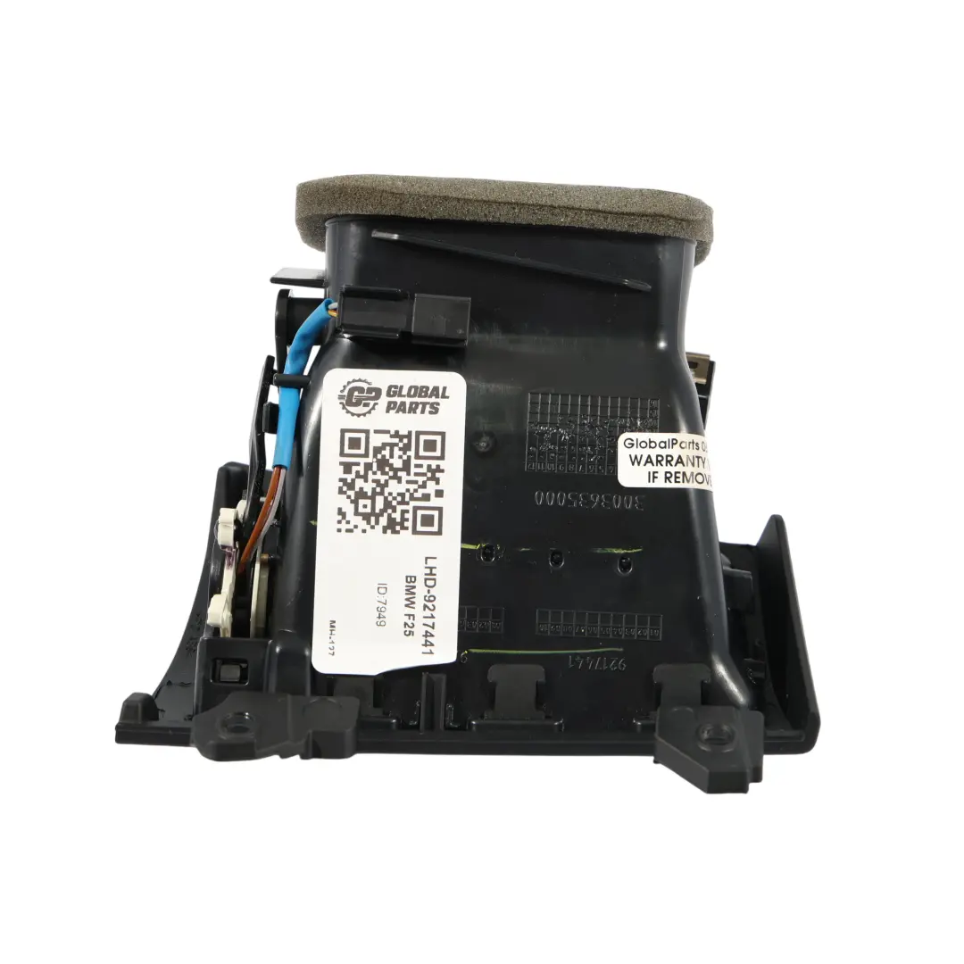 Kratka Nawiewu Lewa Przód Czarny do BMW X3 F25 X4 F26 o numerze 9217441 BMW X3 F25 X4 F26 Kratka Nawiewu Lewa Przód Czarny - SKU LHD-9217441 - Numer Części 9217441