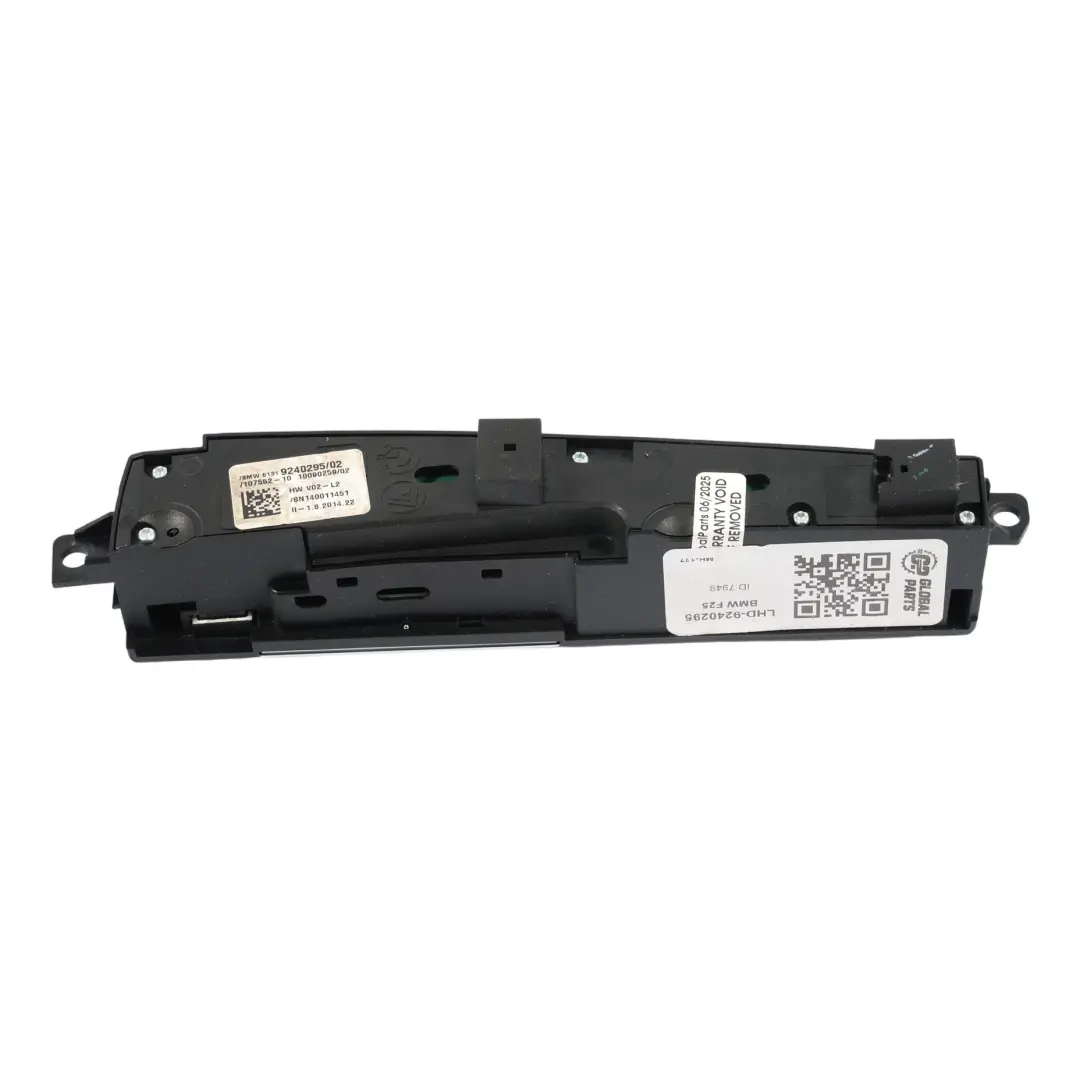 BMW X3 F25 Salpicadero Consola Central Botón Interruptor Modo PDC Bloque 9240295 - SKU LHD-9240295 - Número de pieza LHD