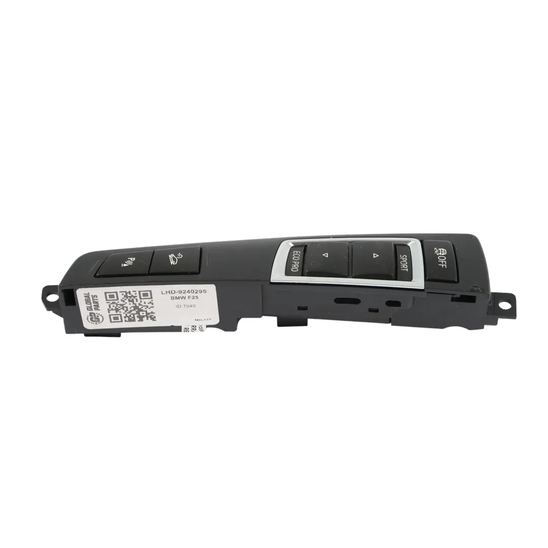 BMW X3 F25 Salpicadero Consola Central Botón Interruptor Modo PDC Bloque 9240295 - SKU LHD-9240295 - Número de pieza LHD