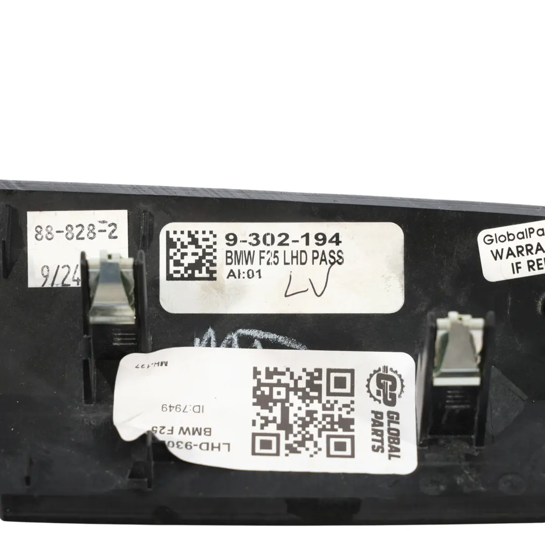 Strip Trim Salpicadero Consola Cubierta 9302194 para BMW X3 F25 con número de pieza LHD BMW X3 F25 Strip Trim Salpicadero Consola Cubierta 9302194 - SKU LHD-9302194 - Número de pieza LHD