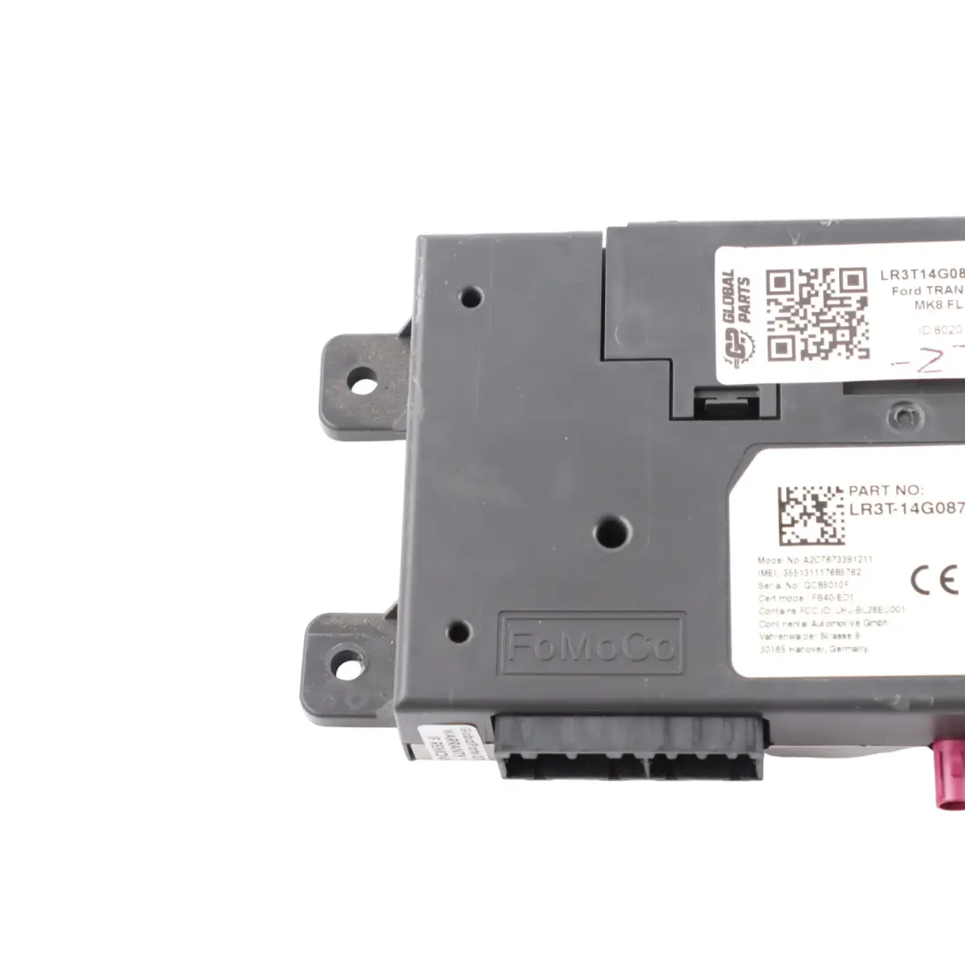 Ford Transit Mk8 Modulo Bluetooth Unità Di Controllo ECU LR3T-14G087-VJ - SKU LR3T14G087VJ - Numero di parte LR3T14G087VJ