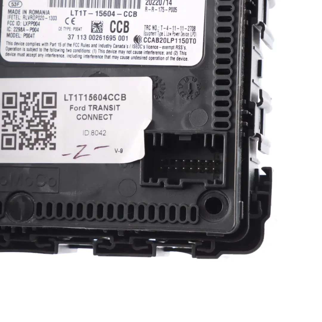 Ford Transit Connect Mk2 Modulo Controllo Carrozzeria BSI P004T LT1T-15604-CCB - SKU LT1T15604CCB - Numero di parte LT1T15604CCB