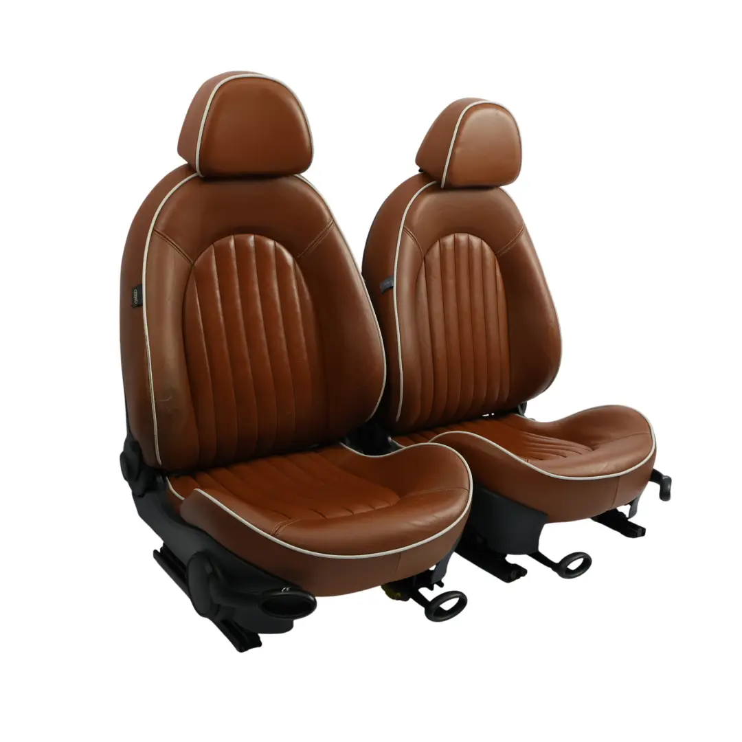 Mini Sport Chauffé Marron Malt Cuir Anglais Sièges Avant Arrière Trottoir - SKU R52-Sport-Leather-Seats - Numéro de pièce R52