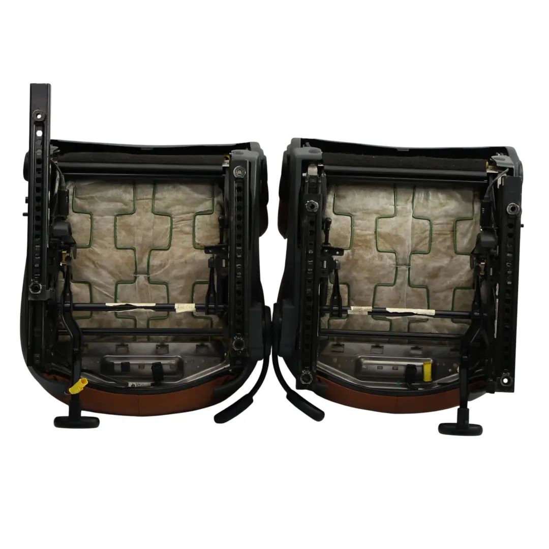 Mini Heated Sport Malt Brown Leather English Seats Front Rear Seat Sidewalk - SKU R52-Sport-Leather-Seats - Part number R52