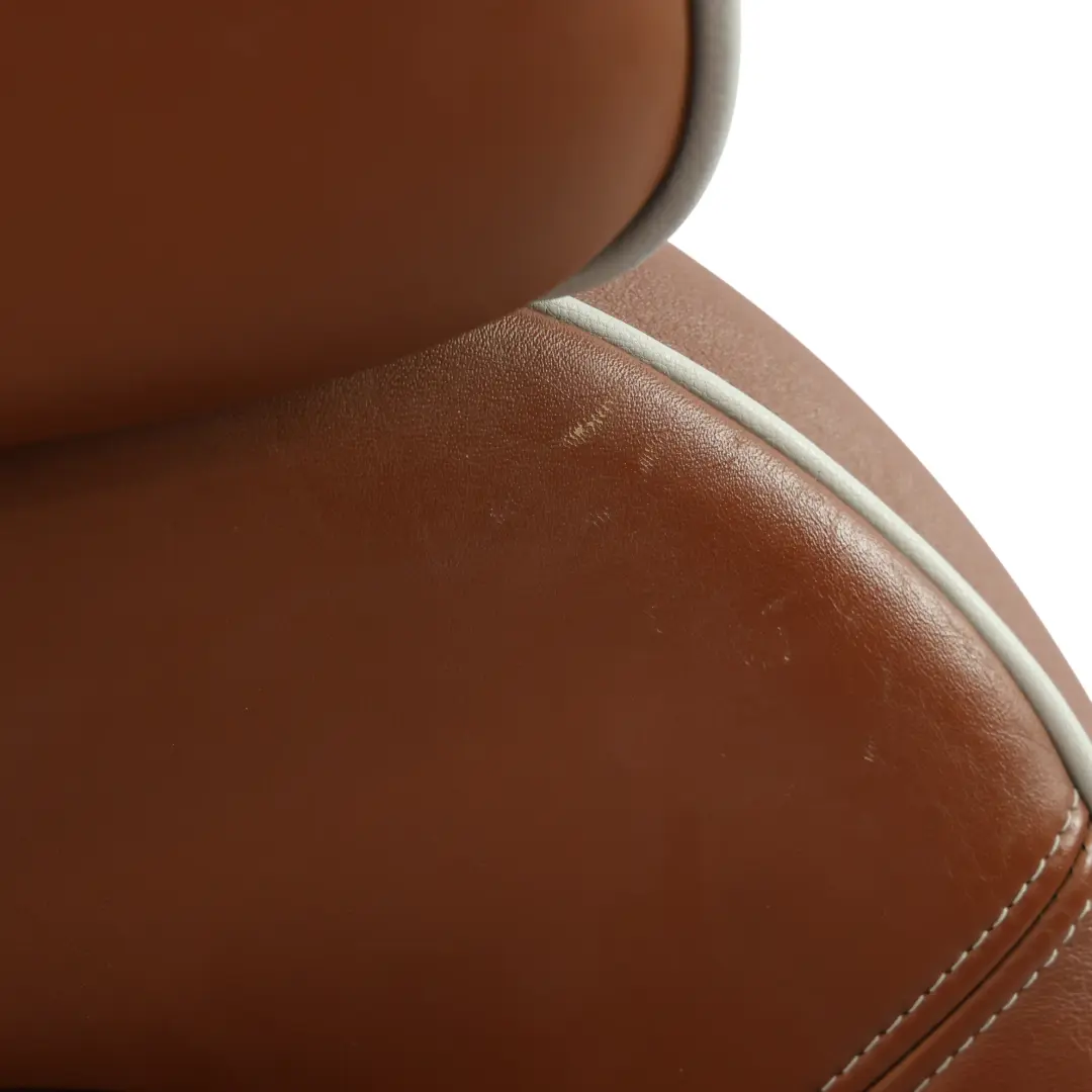 Mini Heated Sport Malt Brown Leather English Seats Front Rear Seat Sidewalk - SKU R52-Sport-Leather-Seats - Part number R52