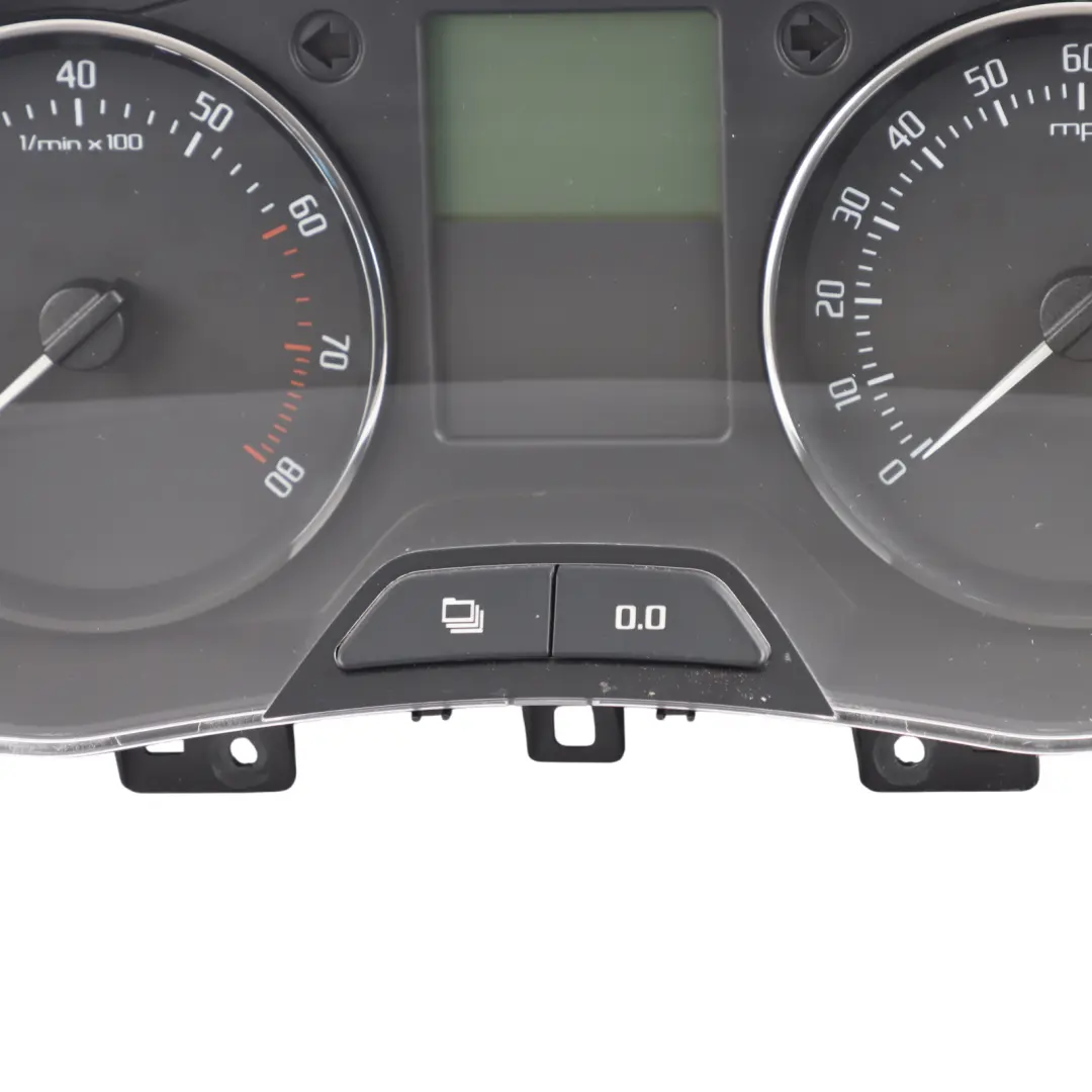 Mk2 5J Instrument Cluster Speedometer 1.2 Petrol Manual to Skoda Fabia with Part number 5J0920911E Skoda Fabia Mk2 5J Instrument Cluster Speedometer 1.2 Petrol Manual - SKU RHD-5J0920911E - Part number 5J0920911E