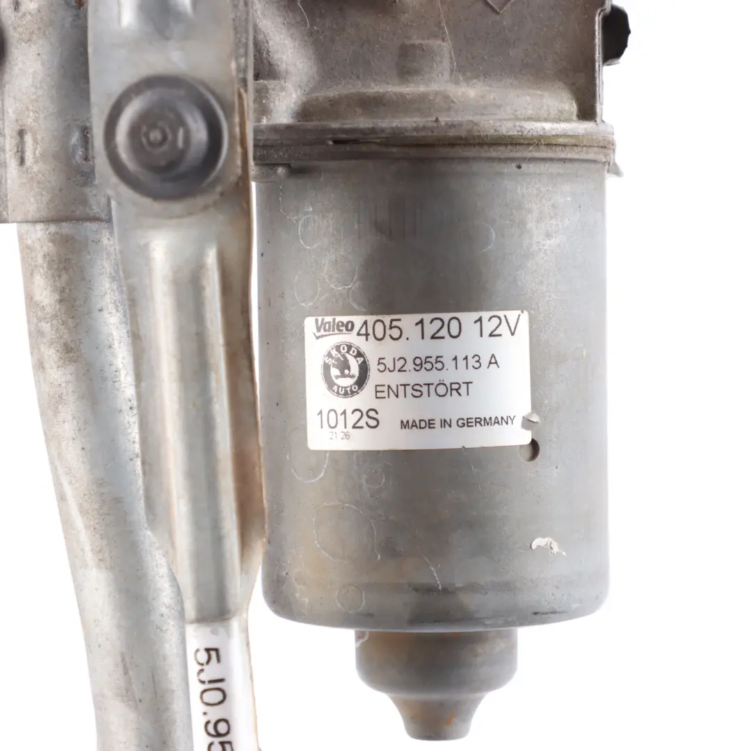 Windscreen Wiper Linkage Mechanism System Motor to Skoda Fabia 5J with Part number 5J2955605B Skoda Fabia 5J Windscreen Wiper Linkage Mechanism System Motor - SKU RHD-5J2955605B - Part number 5J2955605B