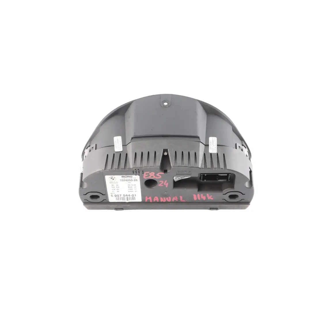 Instrument Cluster Speedo Clocks Manual to BMW Z4 Series E85 1 Petrol with Part number 6957544 BMW Z4 Series E85 1 Petrol Instrument Cluster Speedo Clocks Manual - SKU rhd-6957544-1 - Part number 6957544