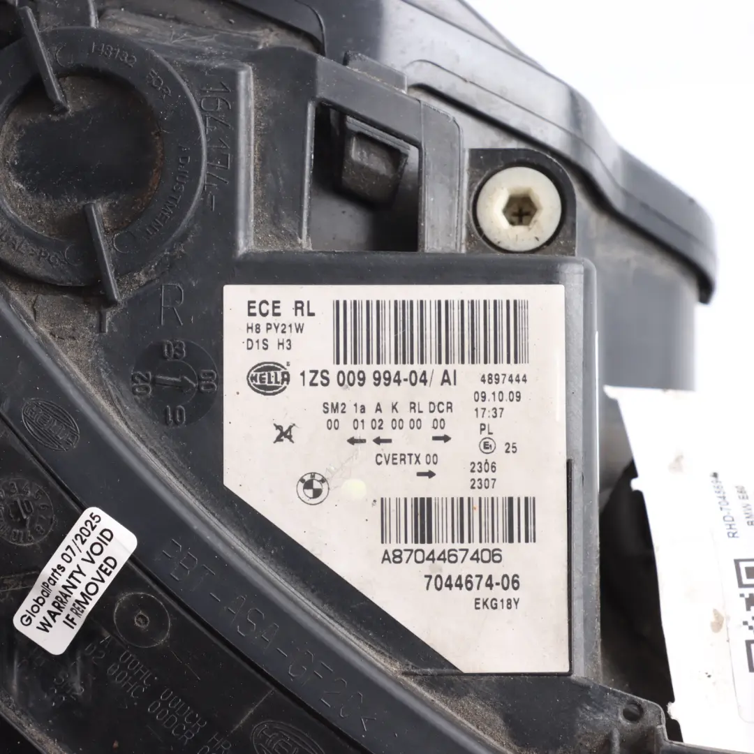 AHL Xenon Headlight Headlamp Lamp Right O/S 7045694 7044674 to BMW 5 E60 E61 LCI with Part number 7181295 BMW 5 E60 E61 LCI AHL Xenon Headlight Headlamp Lamp Right O/S 7045694 7044674 - SKU RHD-7045694 - Part number 7181295