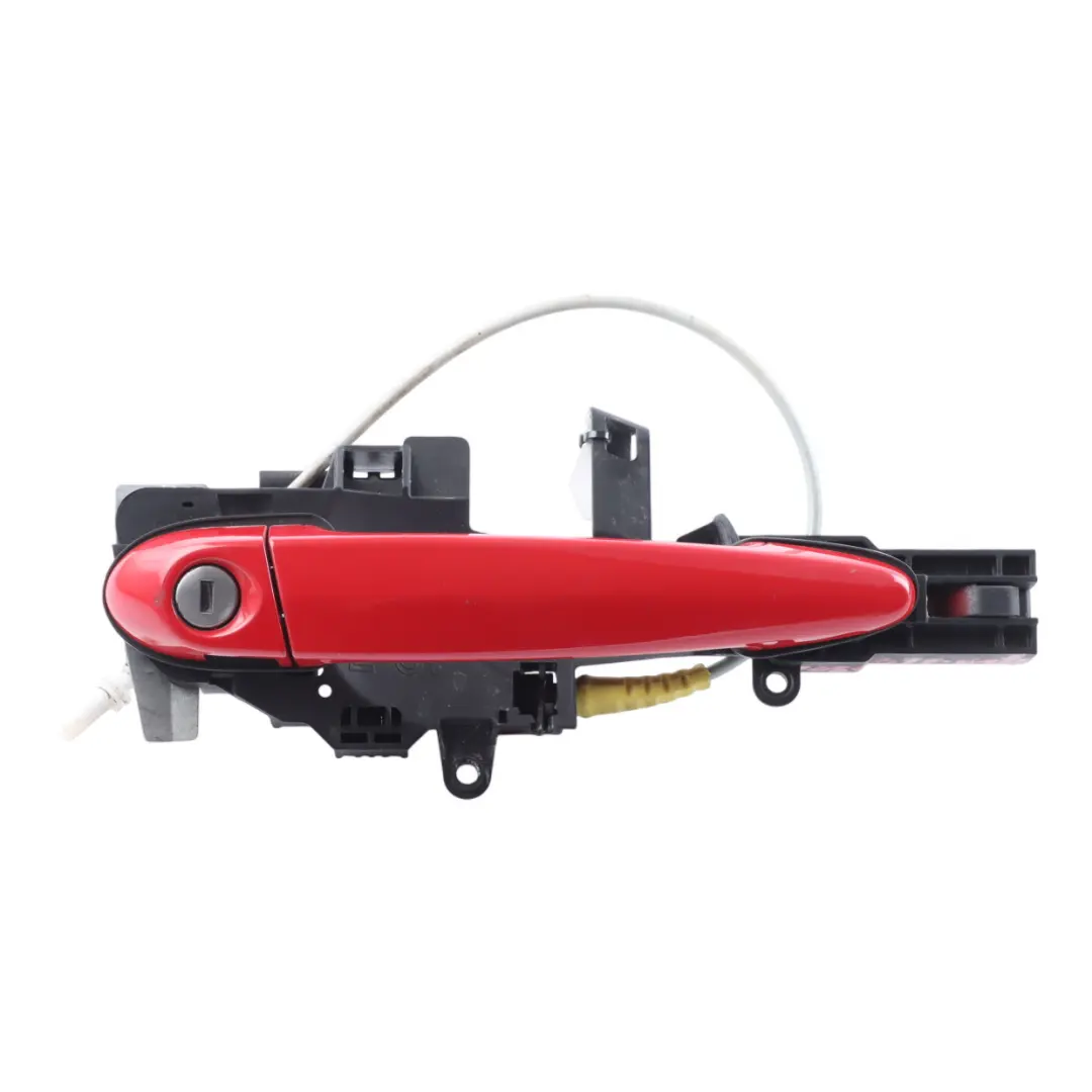 BMW E81 E87 Complete Door Grab Handle Front Right O/S Karmesinrot - A61 - SKU RHD-7059677-KAR - Part number 7059677