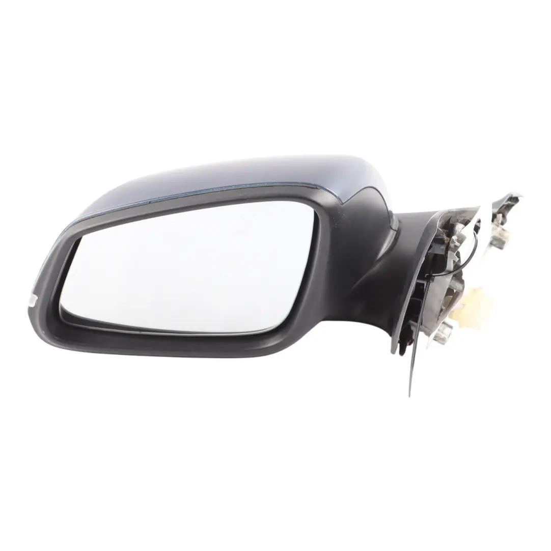 BMW F20 Wing Mirror Heated 6 Pins Left N/S Tiefsee Blau - A76 7242719