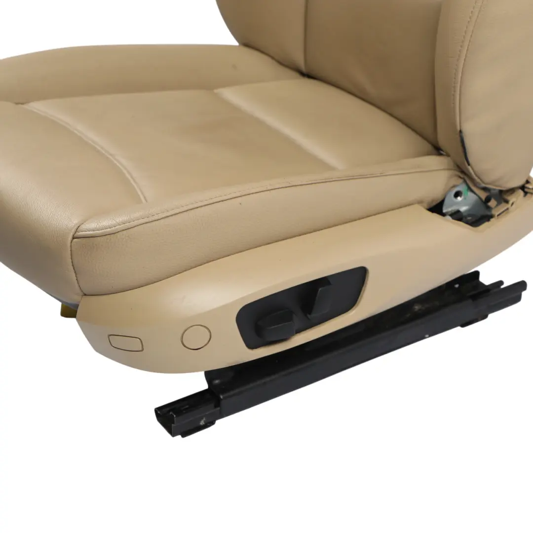 BMW E90 E91 LCI Front Seat Memory Leather Dakota Beige Left N/S - SKU RHD-7246803-3 - Part number 7246803