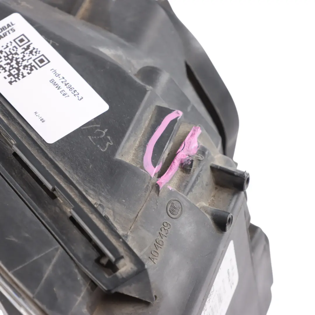 BMW 1 Series E81 E82 E87 LCI E88 Headlight Driver Lamp Right O/S - SKU rhd-7249652-3 - Part number 7249652