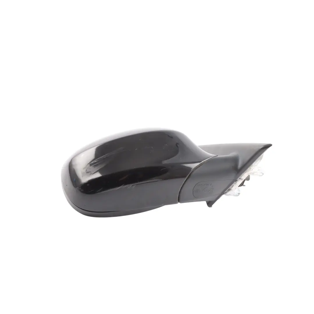 Heated Right Door Wing Mirror O/S Schwarz Black 668 to BMW E90 E91 LCI with Part number 7268264 BMW E90 E91 LCI Heated Right Door Wing Mirror O/S Schwarz Black 668 - SKU RHD-7268264-SCH5 - Part number 7268264