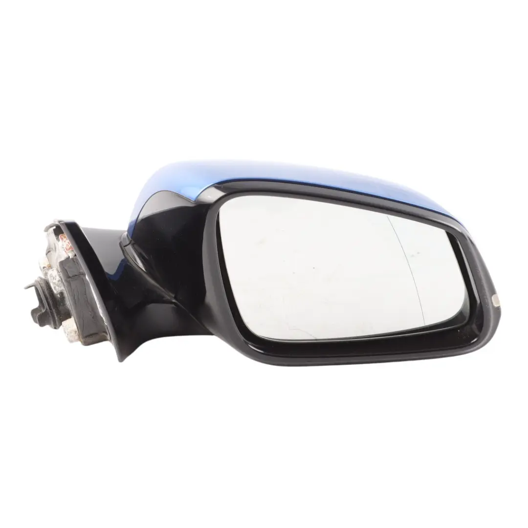  Wing Mirror BMW F32 F36 High Gloss Heated Right O/S 6 Pins Estoril Blue - B45 - SKU RHD-7285206-EB - Part number 7285206