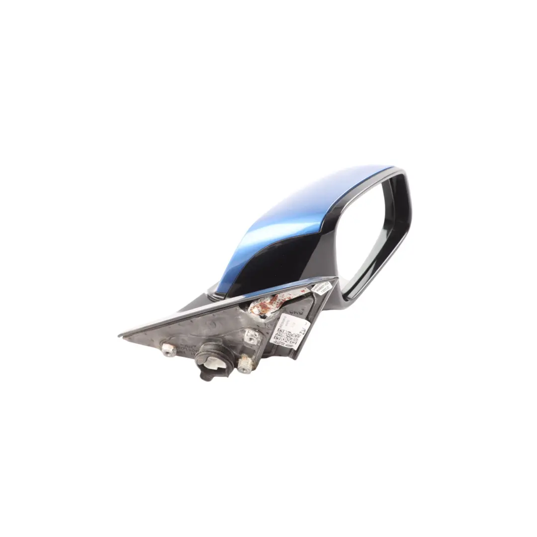  Wing Mirror BMW F32 F36 High Gloss Heated Right O/S 6 Pins Estoril Blue - B45 - SKU RHD-7285206-EB - Part number 7285206