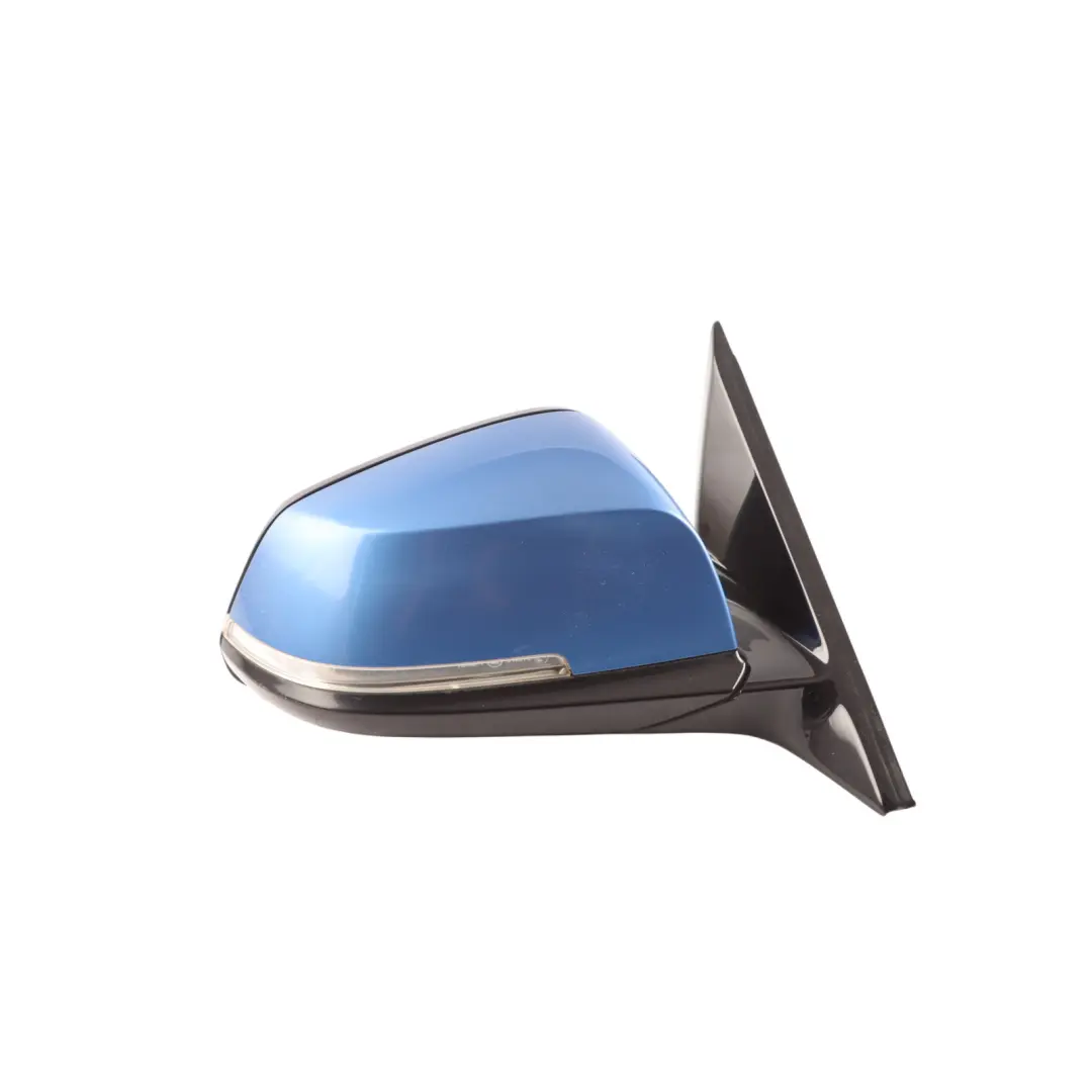  Wing Mirror BMW F32 F36 High Gloss Heated Right O/S 6 Pins Estoril Blue - B45 - SKU RHD-7285206-EB - Part number 7285206